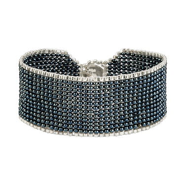 Brazalete Telar Plata Medio Liso Acerina